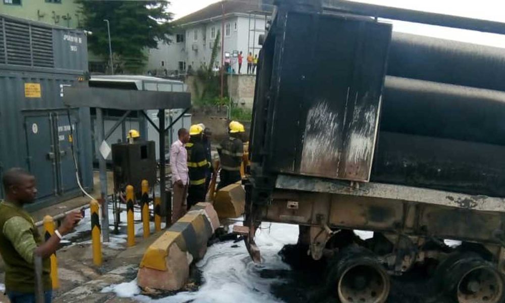 Two injured, four trucks destroyed as explosion rocks gas station near RCCG city  | The Guardian Nigeria News