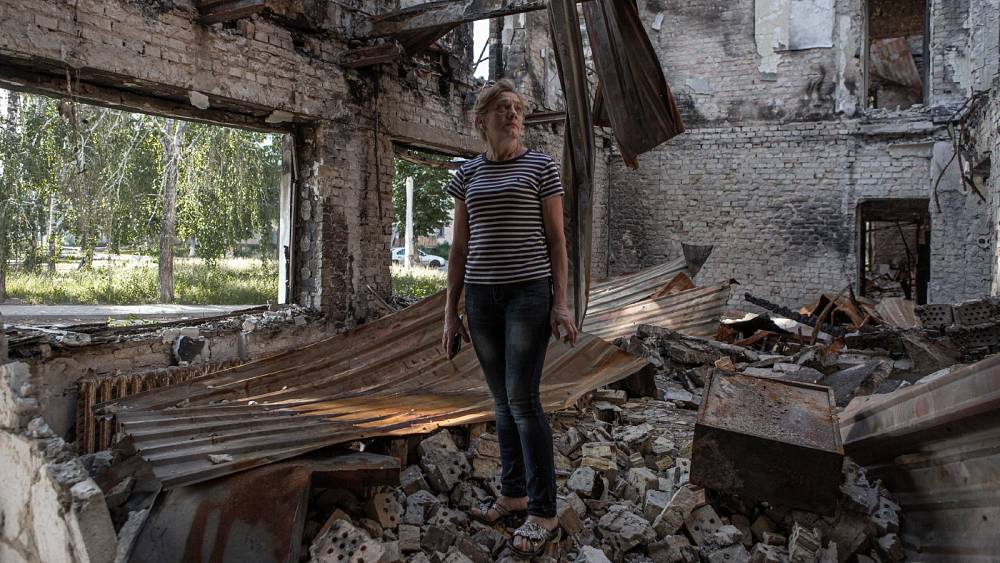 Ukrainian who lost everything in Hostomel vows a return to her ruined home
