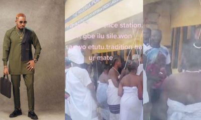 “This reminds me of…” – Jnr Pope reacts as spiritualists storm police station for arresting their drummers