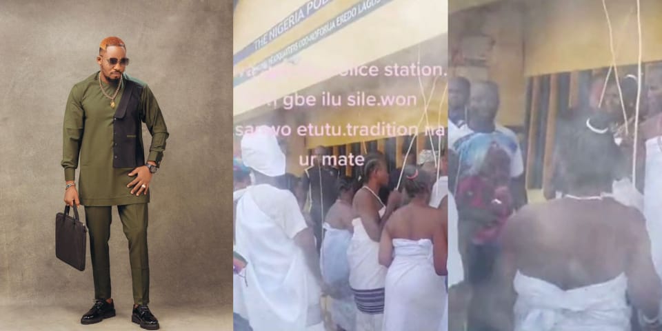 “This reminds me of…” – Jnr Pope reacts as spiritualists storm police station for arresting their drummers