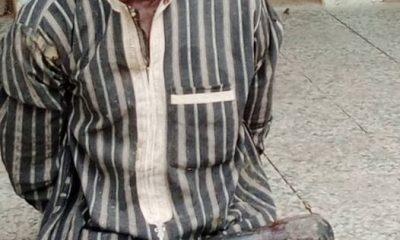 37-year-old  Munkaila Ahmadu: arrested for killing father, Ahmadu Muhammad and mother, Hauwa  in Zarada Sabuwa village, Gagarawa LG of Jigawa State with pestle