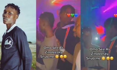 Man in pain as he laments being snubbed by Zinoleesky at a club (Video)