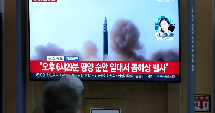 North Korea fires unidentified ballistic missile ahead of visit from U.S. Kamala Harris - National