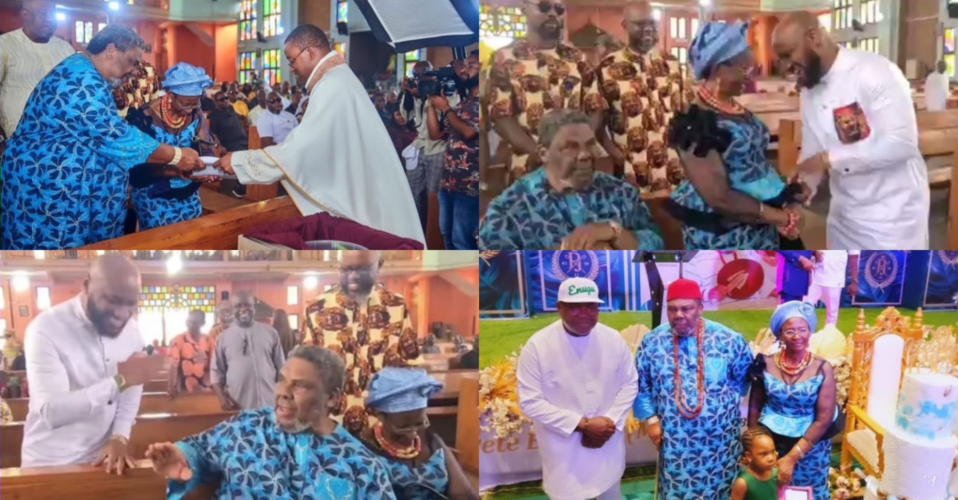 More videos and photos from Pete Edochie and wife's 53rd wedding anniversary celebration in Enugu