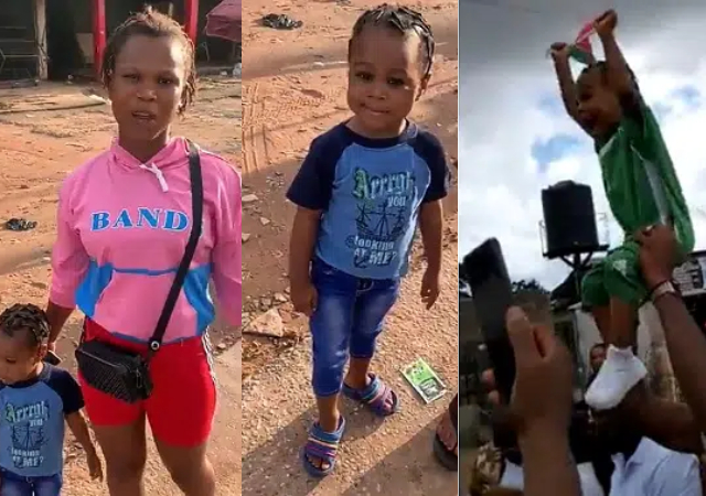 I don’t know where her dad is, I am a single mum– Mom of little girl who went viral in Peter Obi’s rally [Video]