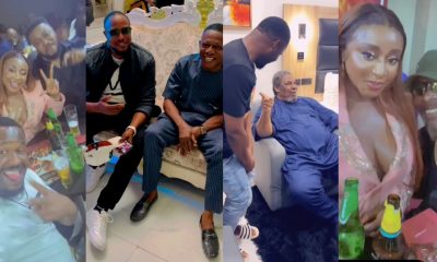 Zubby Michael melts hearts with video of Pete Edochie, Hanks Anuku, Nkem Owoh, others on set of new movie