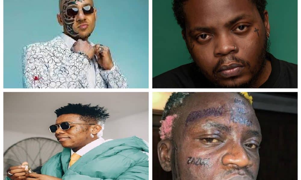 Check Out Four Nigerian Celebrities With Facial Tattoos