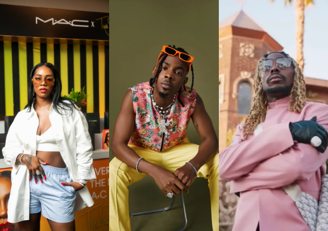"Every track been sounding the same" - Speculations as Asake, Tiwa and Young Jonn spotted in studio [Video]