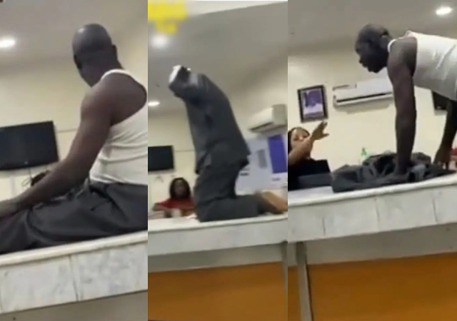 Man creates scene in bank after N1.5M reportedly disappeared from his account [Video]