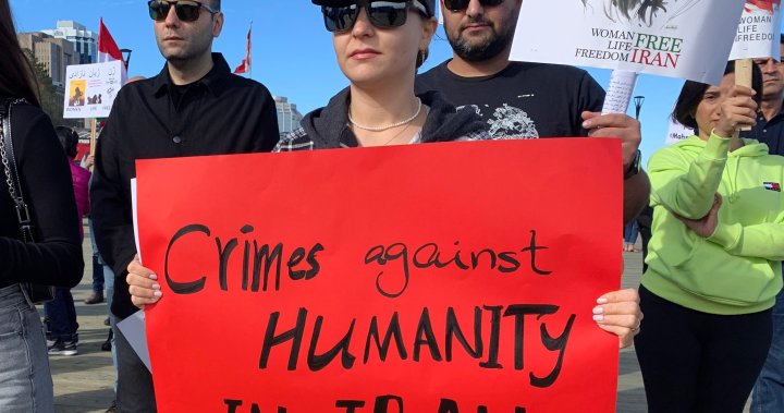 ‘Say no to gender segregation’: Halifax rally held in solidarity with Iranians