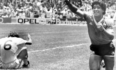 Diego Maradonna's Iconic 'hand of God' football to be auctioned in London