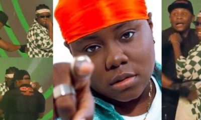 Na the matter we still dey settle – Singer Teni ‘punishes’ cameraman who almost caused her fall [VIDEO]