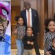 Nigerians Gush As Photos Of Bola Tinubu And Grand Children Surfaces