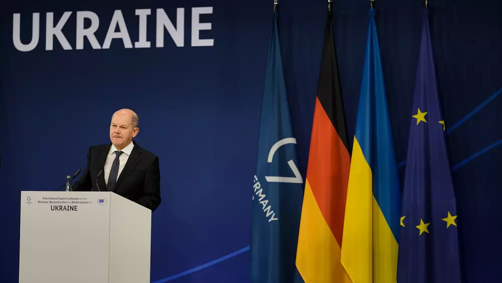 Rebuilding Ukraine will be a 'challenge for generations', says German chancellor