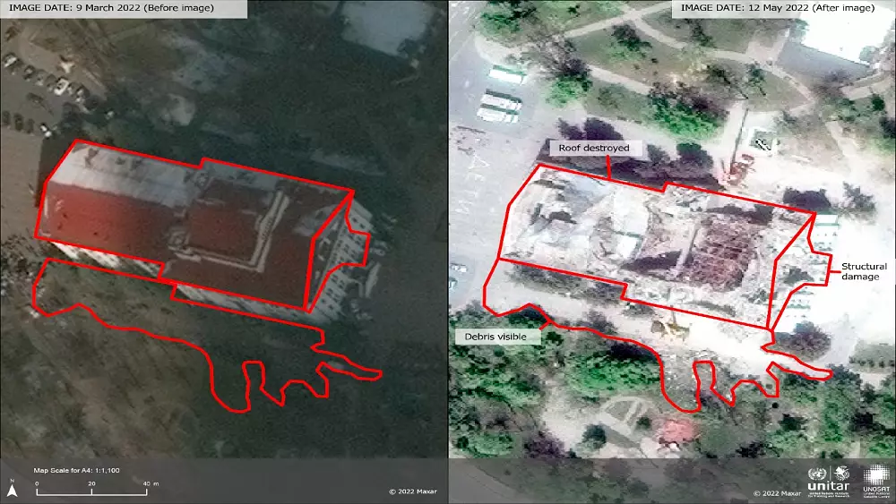 UN keeping track of damage to Ukrainian cultural sites with before-and-after satellite images