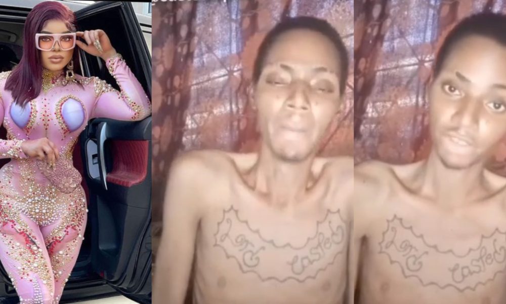 VIDEO: “Bobrisky hasn’t sent any money” – Man who contracted HIV from tattooing crossdresser’s face tears up