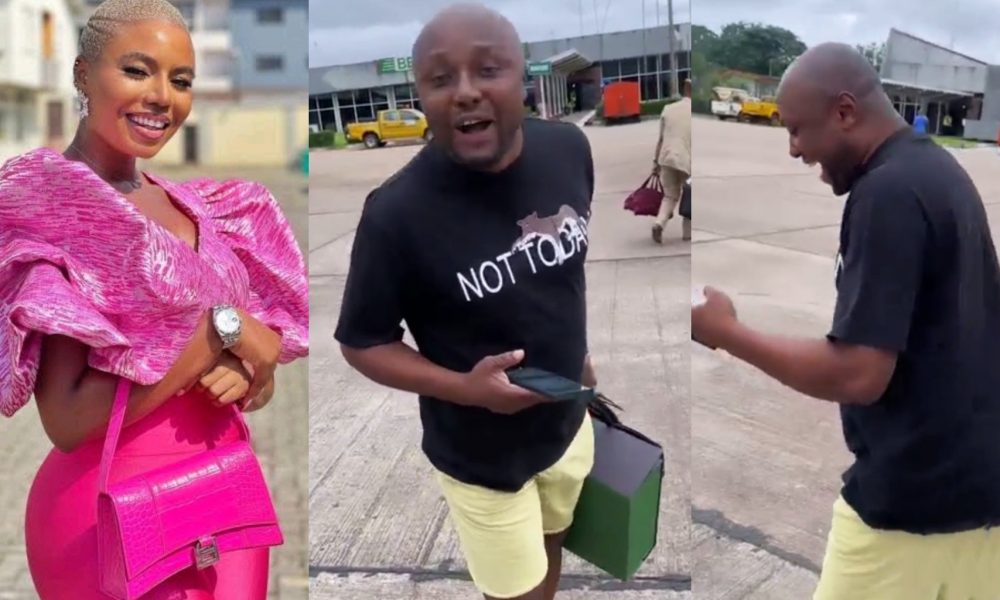 "You too fine" - Husband-to-be, Isreal DMW hypes Nancy Isime, leaves her blushing in funny video