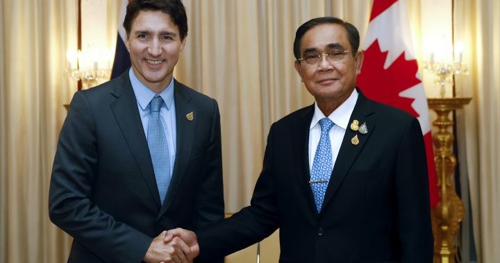 Trudeau arrives in Thailand for APEC with Indo-Pacific trade in focus - National