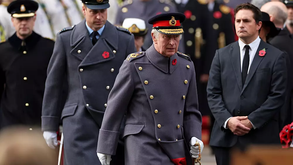 King Charles leads UK Remembrance Sunday service for first time