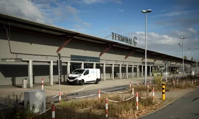 Refugee shelter expanded at former airport in Berlin to prepare for Ukrainian influx