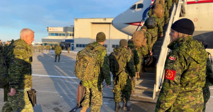 Canadian Armed Forces soldiers from Edmonton deployed to Latvia in defence mission - Edmonton