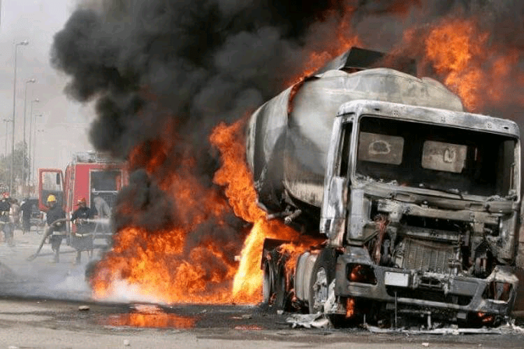 Fire Guts Five Petrol Tankers In Kano
