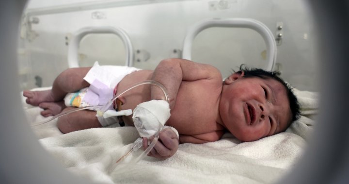 Newborn baby saved after mom gives birth under earthquake rubble in Syria - National