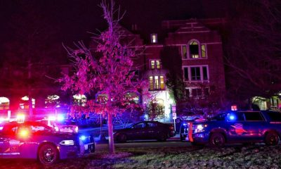 College students hide in the dark after three people were gunned down at Michigan university