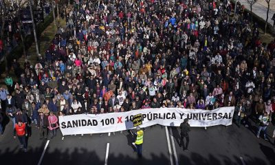 Hundreds of thousands march in Spain to demand better primary healthcare