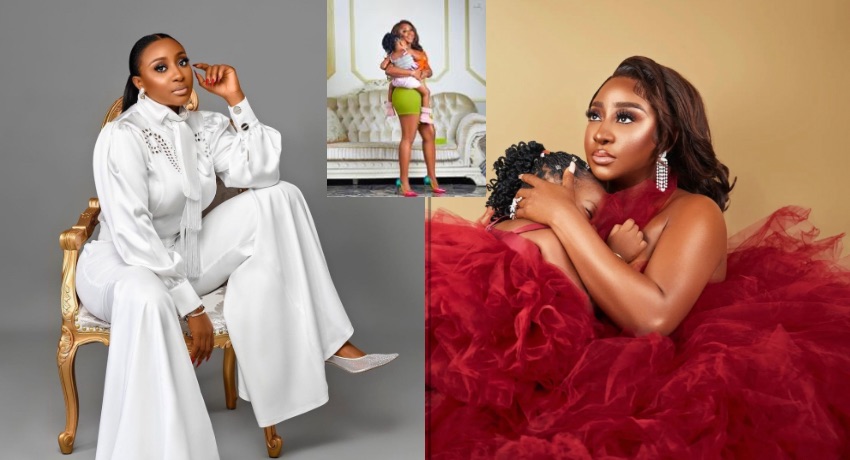Please can we see her – fans plead as Actress Ini Edo teases another photo with her daughter, Light