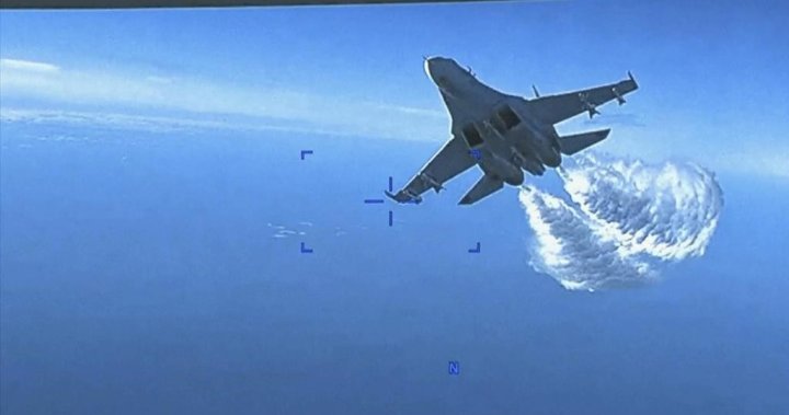 U.S. drones have resumed flying over Black Sea after Russian intercept: officials - National