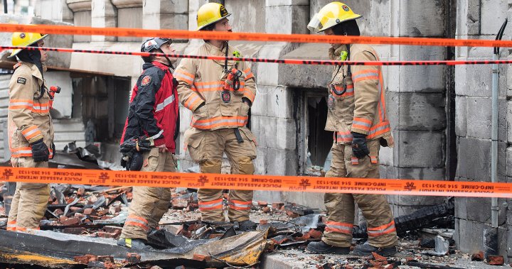 1 person found dead, 6 others still missing from Old Montreal blaze