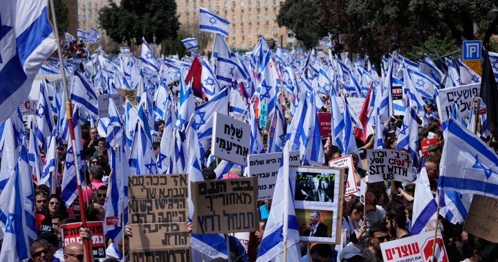 Mass strike breaks out in Israel over Netanyahu’s plan for judicial overhaul - National