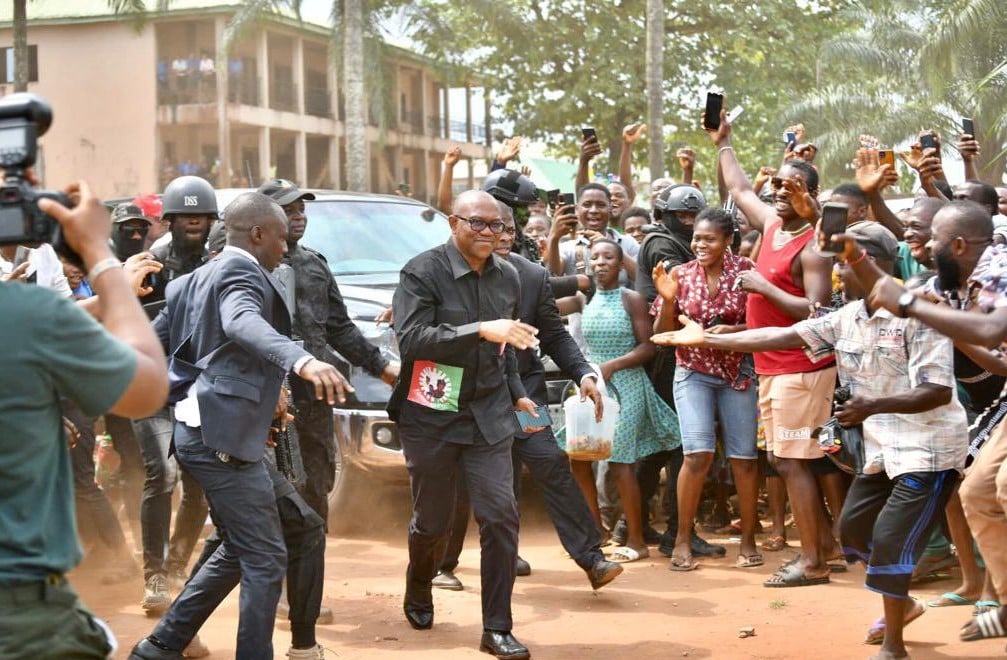 Anambra: Ovation as Peter Obi enters Soludo's anniversary venue [Video]
