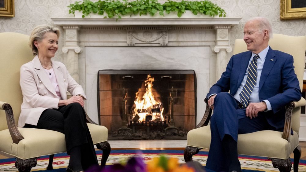 Beginning of a 'new era' after White House meeting between von der Leyen and Biden