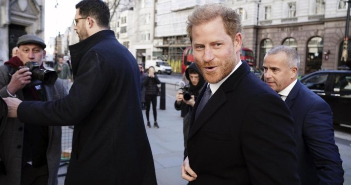 Prince Harry makes surprise U.K. court appearance for tabloid lawsuit - National