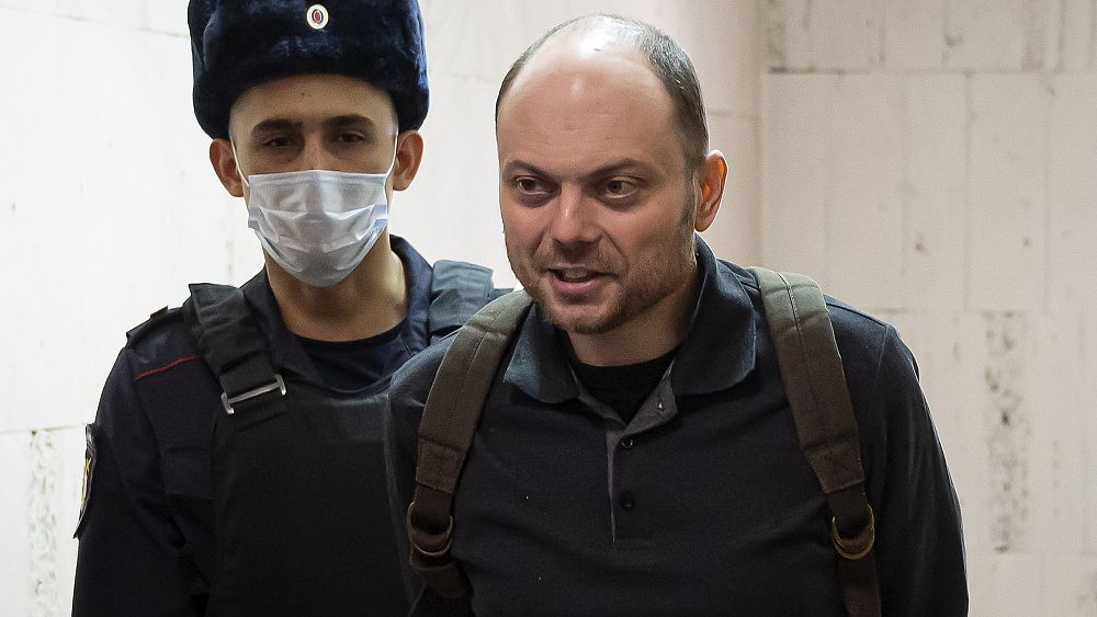 Russian opposition activist faces 25 years in prison on treason charges
