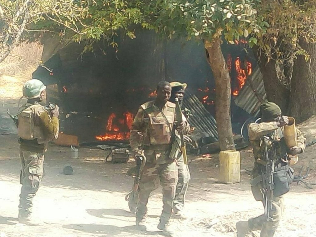 Scores of terrorists killed as troops raid six Boko Haram camps in Borno