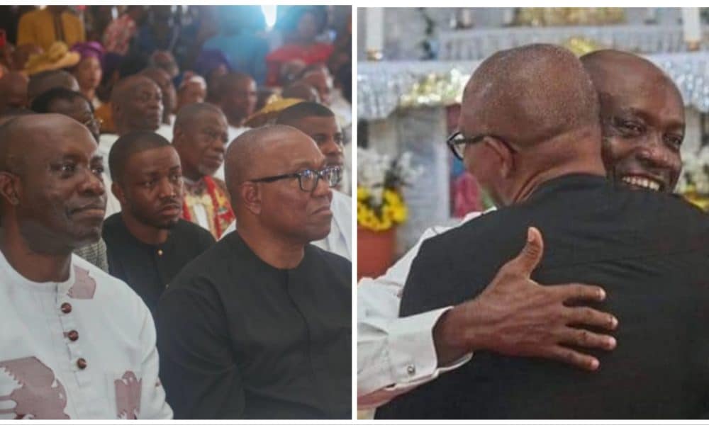 Soludo Showers Praise On Peter Obi, Shares Friendly Hug In Anambra (Video)