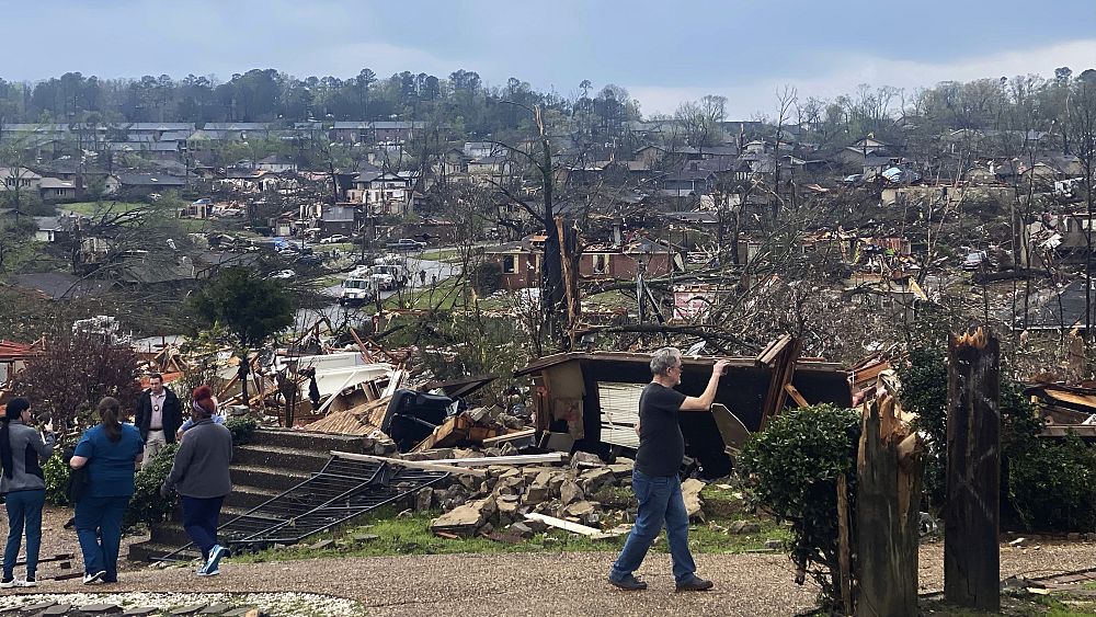 Deadly tornadoes rip through Arkansas and Illinois in the US killing at least 26 people
