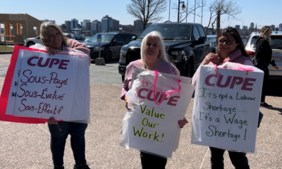 School support workers hold rally in Dartmouth as strike deadline looms - Halifax