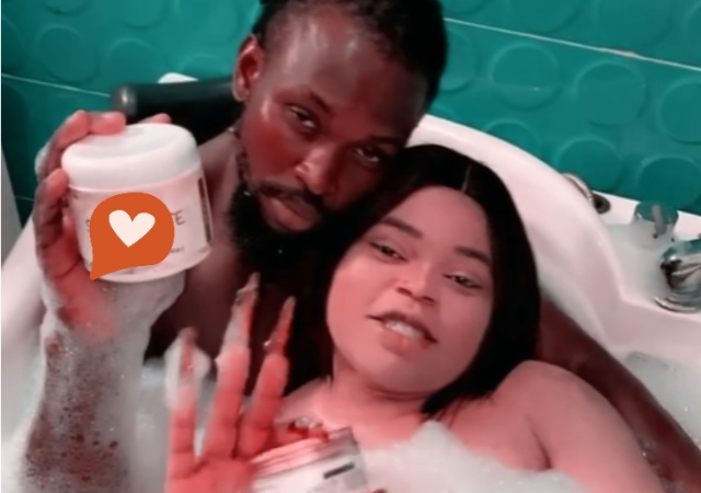 “Is The Guy Under Spell” Reactions as Bobrisky Shares Loved-Up Video of Himself and Man in Bathtub