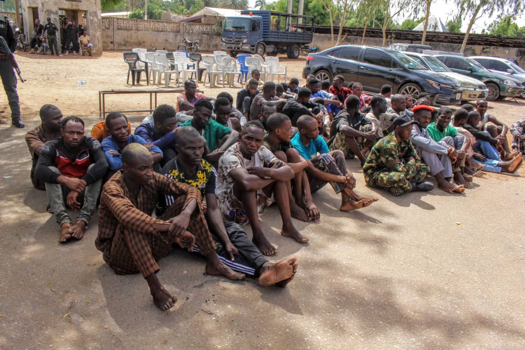 May 29: Police parade 96 suspected criminals in Kano