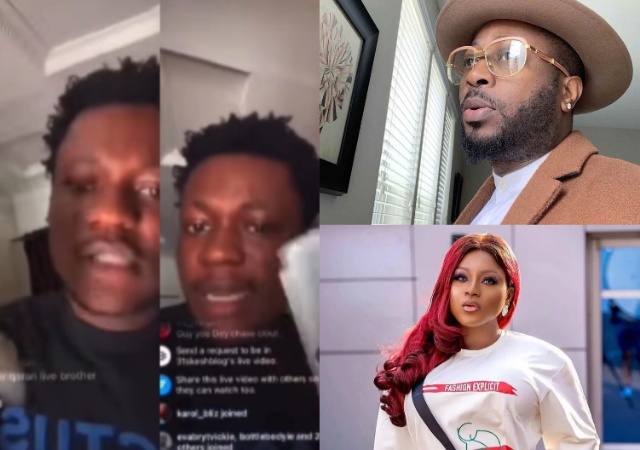 Tunde Ednut, Destiny Etiko, others react to viral video of man bragging while tearing bible into pieces