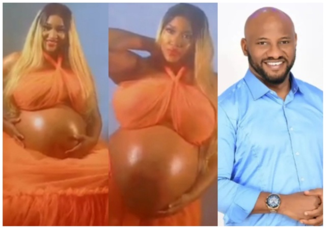 Yul Edochie stirs mixed reactions as he shares video of Judy Austin’s pregnancy shoot