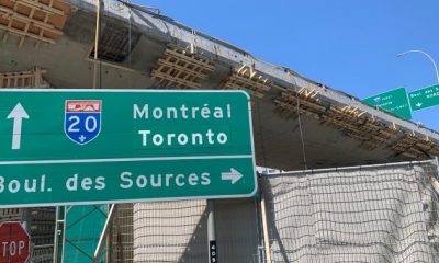 Repair work in the West Island continues on the Sources overpass above A20 - Montreal