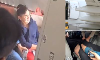 "Driver owa o"- Man arrested for opening plane door mid-flight [Video]
