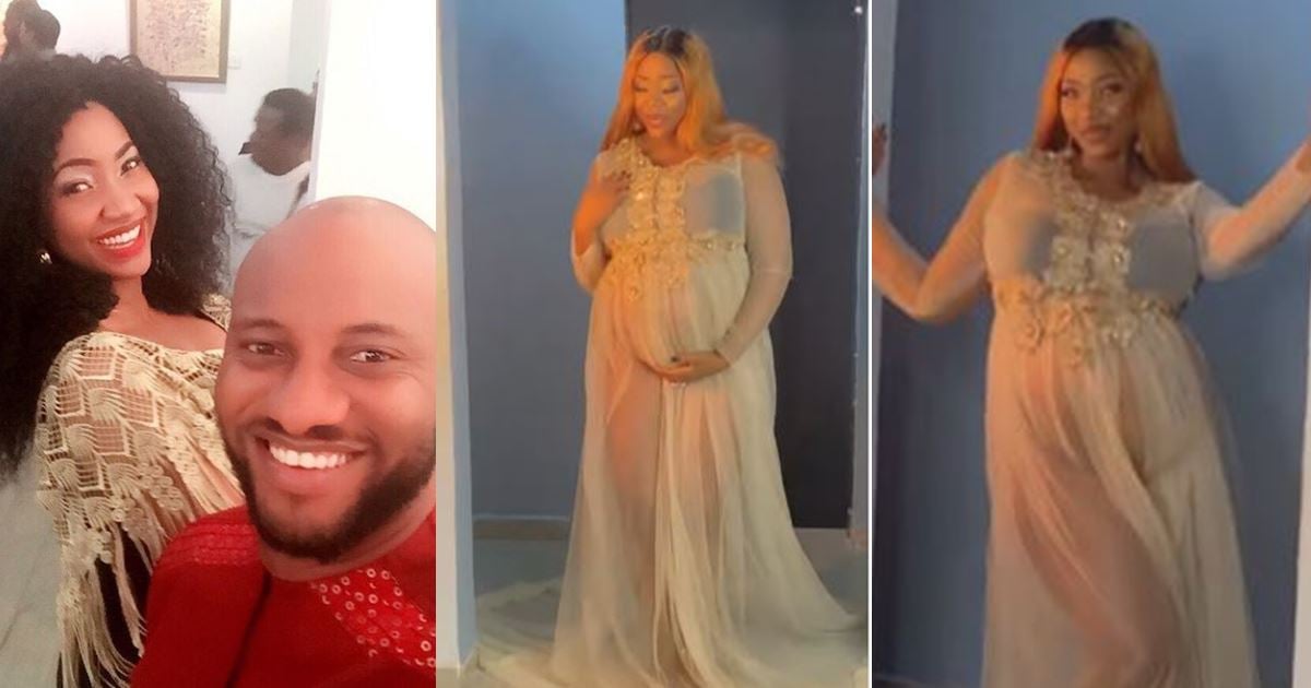 Amid controversy, Yul Edochie shares video of Judy Austin's pregnancy shoot (Video)