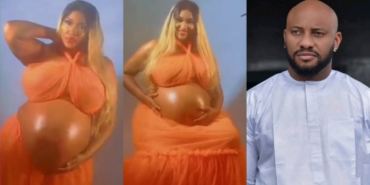 Angry Netizens Storm Yul Edochie's Comment Section After Sharing Video Of Heavily Pregnant Judy Austin