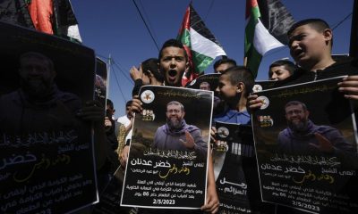 Palestinian hunger striker's death triggers rocket barrage against Israel